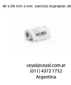 49 x 66 mm x mm  servicio impresion etiquetas numeradas