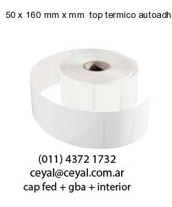 50 x 160 mm x mm  top termico autoadhesivo