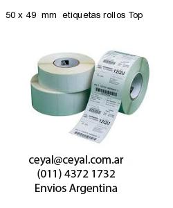 50 x 49  mm  etiquetas rollos Top