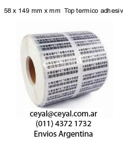 58 x 149 mm x mm  Top termico adhesivo
