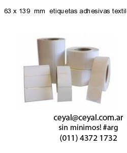 63 x 139  mm  etiquetas adhesivas textiles
