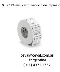66 x 124 mm x mm  servicio de impresion base de datos
