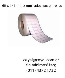 66 x 141 mm x mm  adesivas en rollos