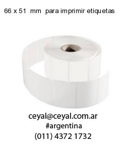 66 x 51  mm  para imprimir etiquetas