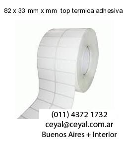 82 x 33 mm x mm  top termica adhesiva