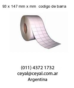 93 x 147 mm x mm  codigo de barra