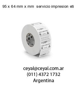 95 x 64 mm x mm  servicio impresion etiquetas opp