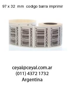 97 x 32  mm  codigo barra imprimir