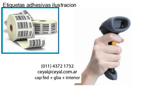 Etiquetas adhesivas ilustracion
