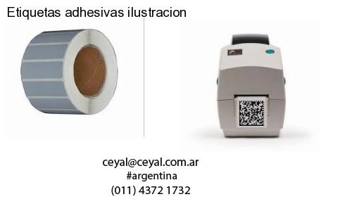 Etiquetas adhesivas ilustracion