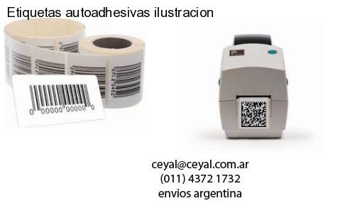 Etiquetas autoadhesivas ilustracion