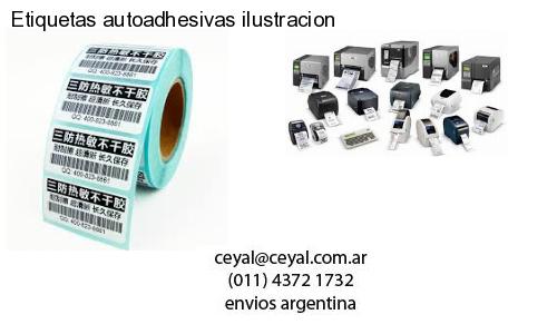 Etiquetas autoadhesivas ilustracion