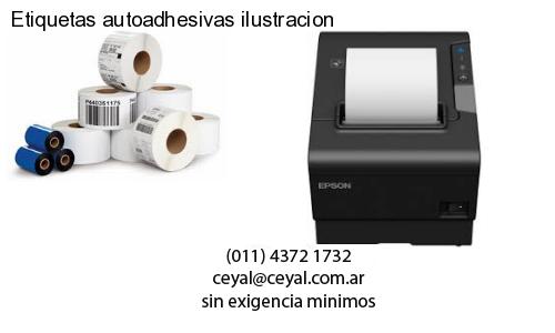 Etiquetas autoadhesivas ilustracion