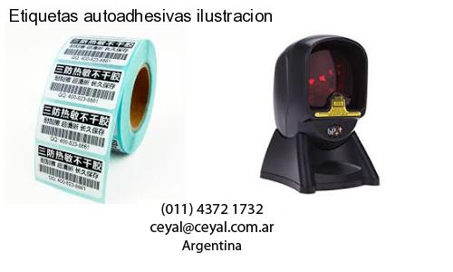 Etiquetas autoadhesivas ilustracion