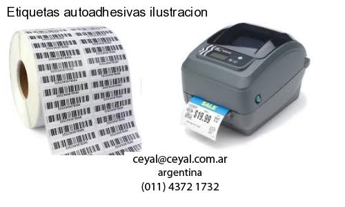 Etiquetas autoadhesivas ilustracion