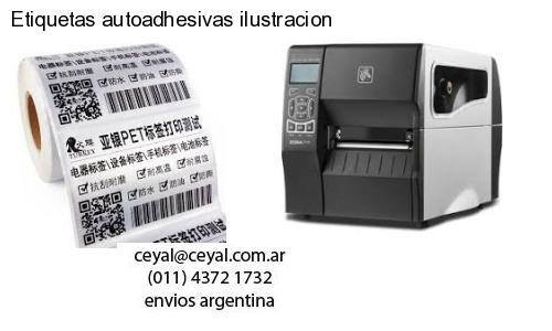 Etiquetas autoadhesivas ilustracion