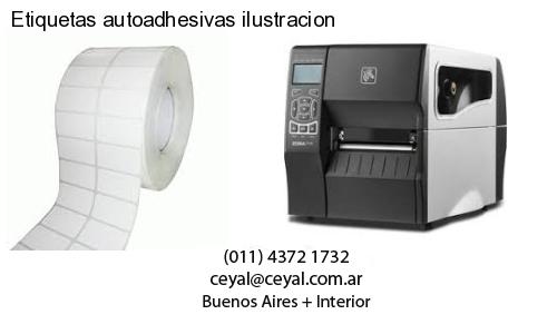Etiquetas autoadhesivas ilustracion