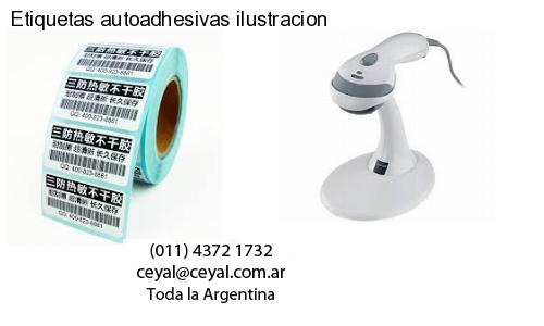 Etiquetas autoadhesivas ilustracion