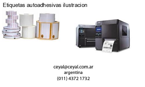 Etiquetas autoadhesivas ilustracion