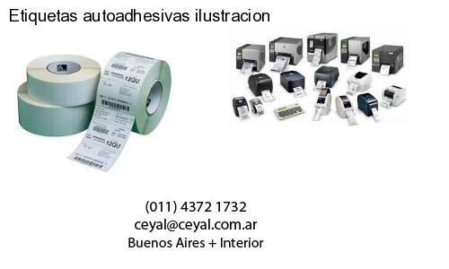 Etiquetas autoadhesivas ilustracion