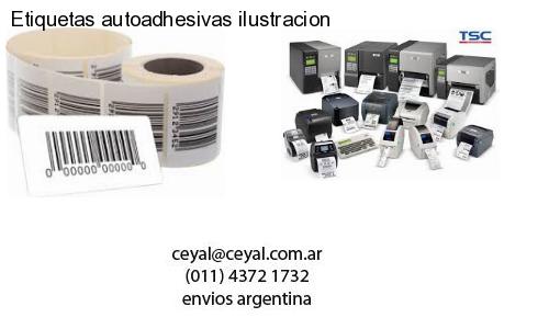 Etiquetas autoadhesivas ilustracion