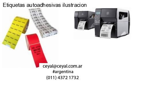 Etiquetas autoadhesivas ilustracion