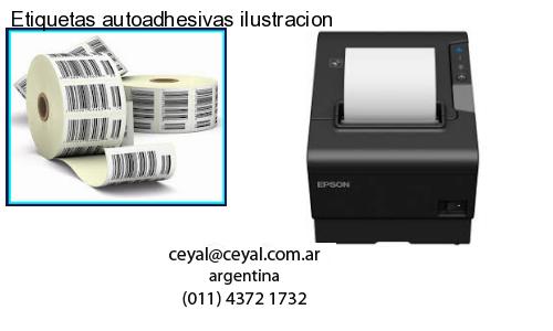 Etiquetas autoadhesivas ilustracion