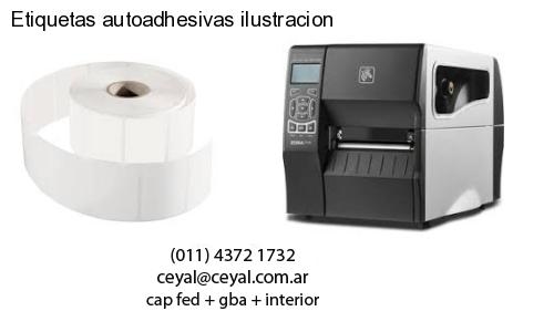Etiquetas autoadhesivas ilustracion