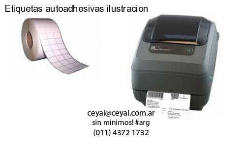 Etiquetas autoadhesivas ilustracion