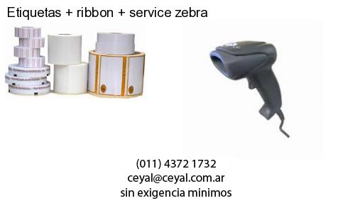 Etiquetas ribbon service zebra