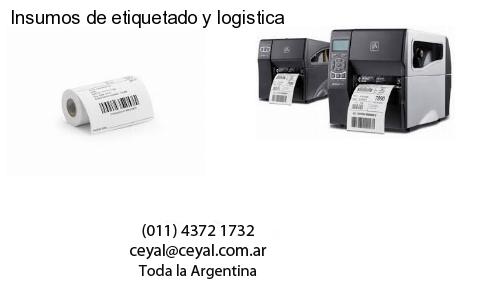 Insumos de etiquetado y logistica