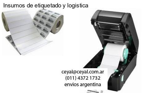 Insumos de etiquetado y logistica