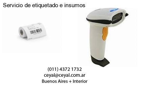 Servicio de etiquetado e insumos