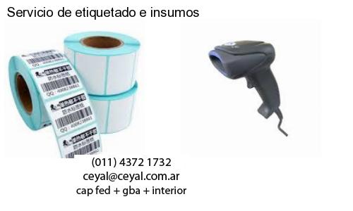 Servicio de etiquetado e insumos