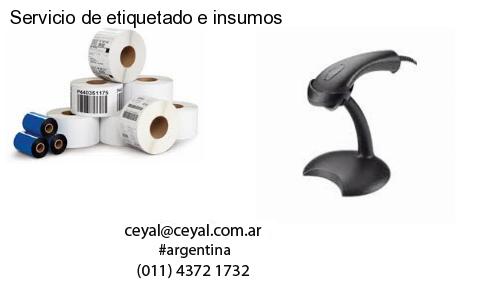 Servicio de etiquetado e insumos