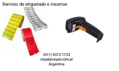 Servicio de etiquetado e insumos