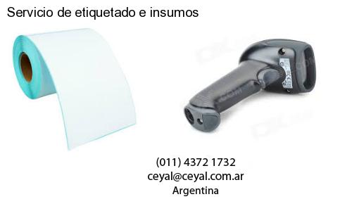 Servicio de etiquetado e insumos