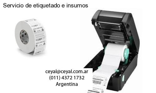 Servicio de etiquetado e insumos