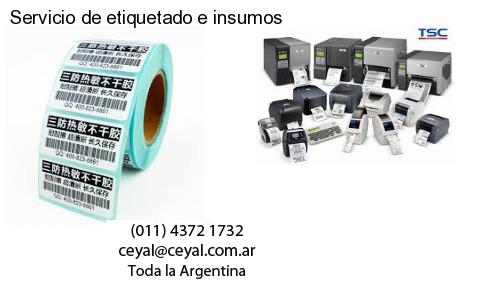 Servicio de etiquetado e insumos