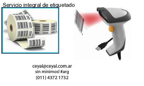 Servicio integral de etiquetado