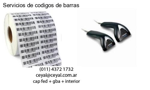 Servicios de codigos de barras