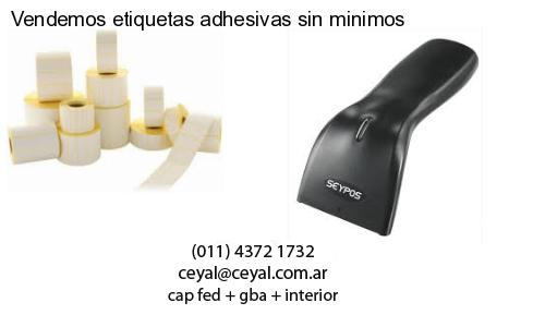 Vendemos etiquetas adhesivas sin minimos