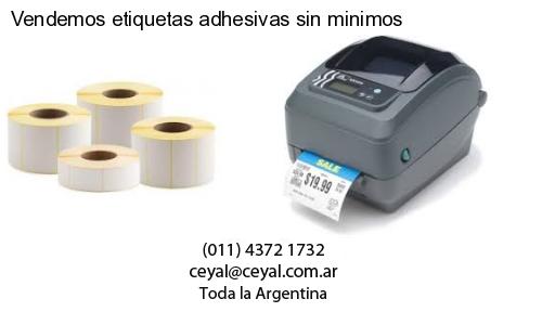 Vendemos etiquetas adhesivas sin minimos