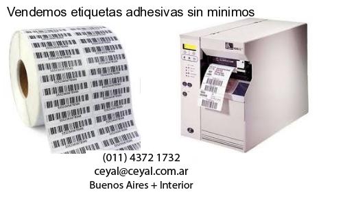 Vendemos etiquetas adhesivas sin minimos
