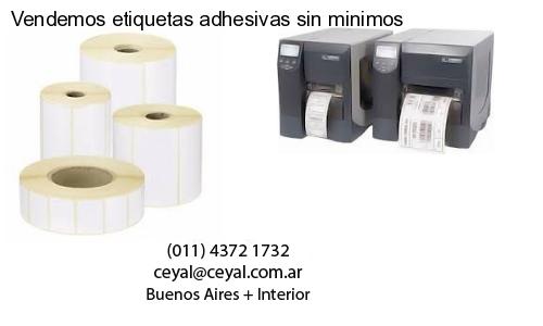 Vendemos etiquetas adhesivas sin minimos