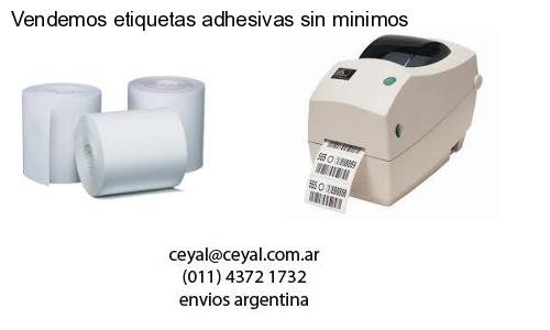 Vendemos etiquetas adhesivas sin minimos