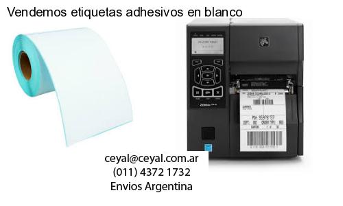 Vendemos etiquetas adhesivos en blanco