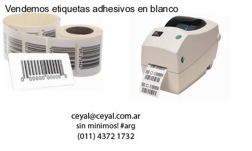 Vendemos etiquetas adhesivos en blanco
