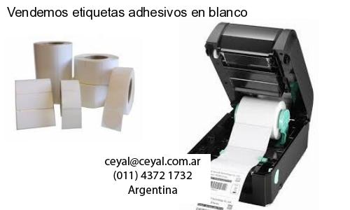 Vendemos etiquetas adhesivos en blanco