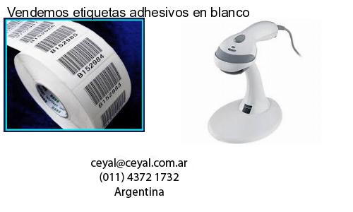 Vendemos etiquetas adhesivos en blanco